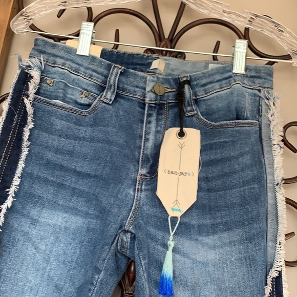 Banjara tuxedo raw hem ankle skinny jeans - Picture 6 of 11